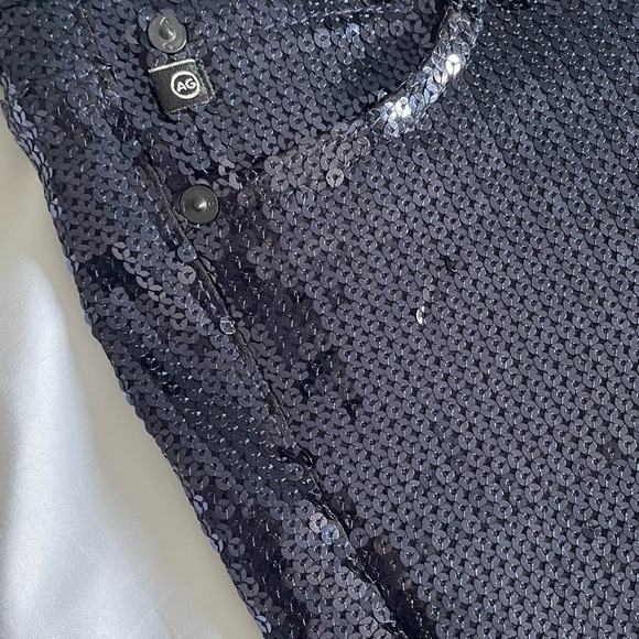 Brand new with tags AG Adriano Goldschmied Sequin Navy Jeggings - Picture 6 of 10